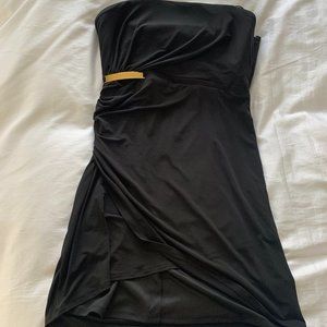 Max and Cleo Black Strapless Dress